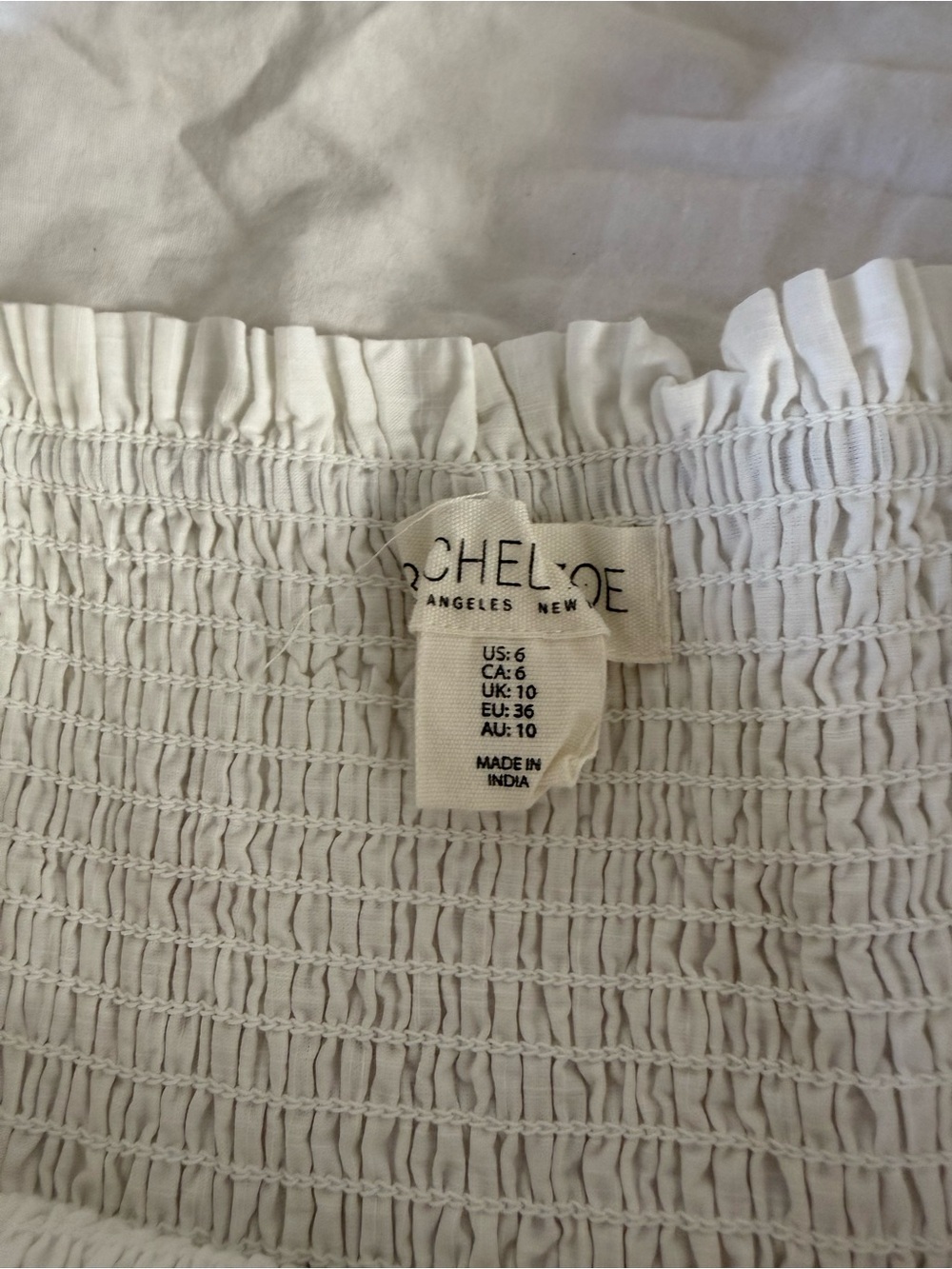 Rachel Zoe White Maxi Dress with Floral Trim - Picture 2 of 3